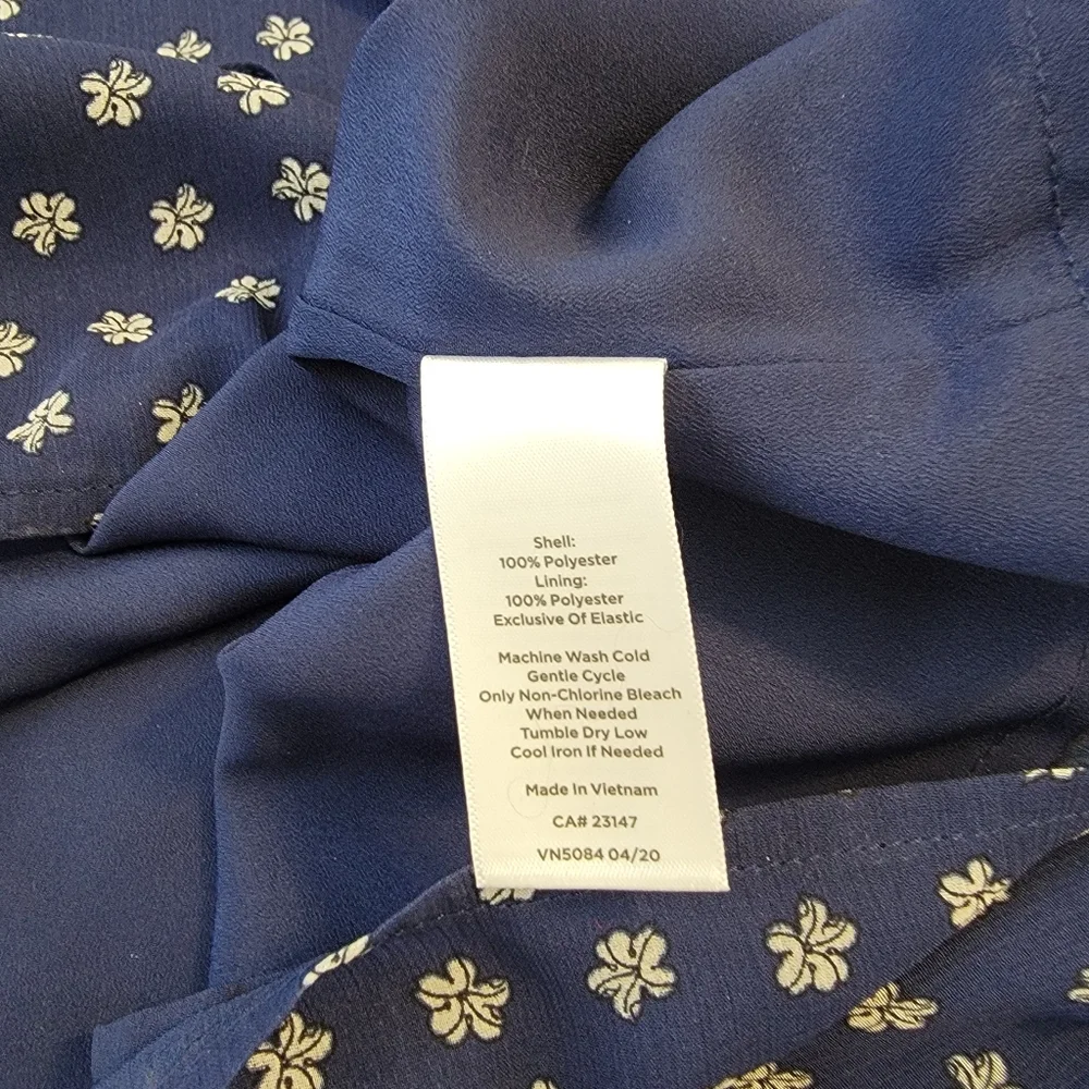 Talbots Blue Long Sleeve Blouse Sz 1X - Picture 9 of 10